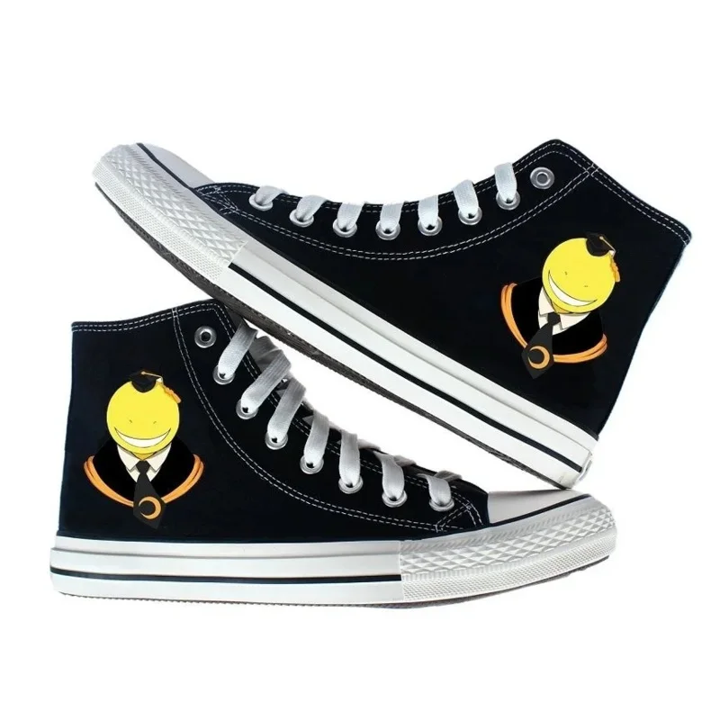 Anime Assassination Classroom Korosensei Casual Canvas Shoes Plimsolls Rope Soled Shoes Women Flats Sneakers