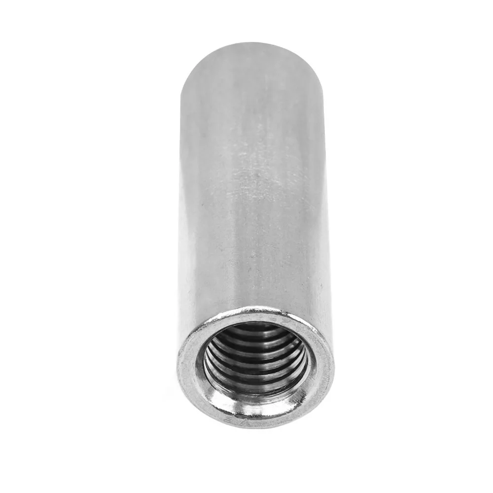 10pcs Female Thread Coupling Nut Metric Fastene Round Shape Round Rod Connector Fully Threaded Nut Industrial Assembly