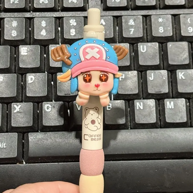 One Piece Rufy Cartoon Cute Student Penna unisex Personalità creativa Penna per stampa di cancelleria maschile e femminile Regalo all'ingrosso