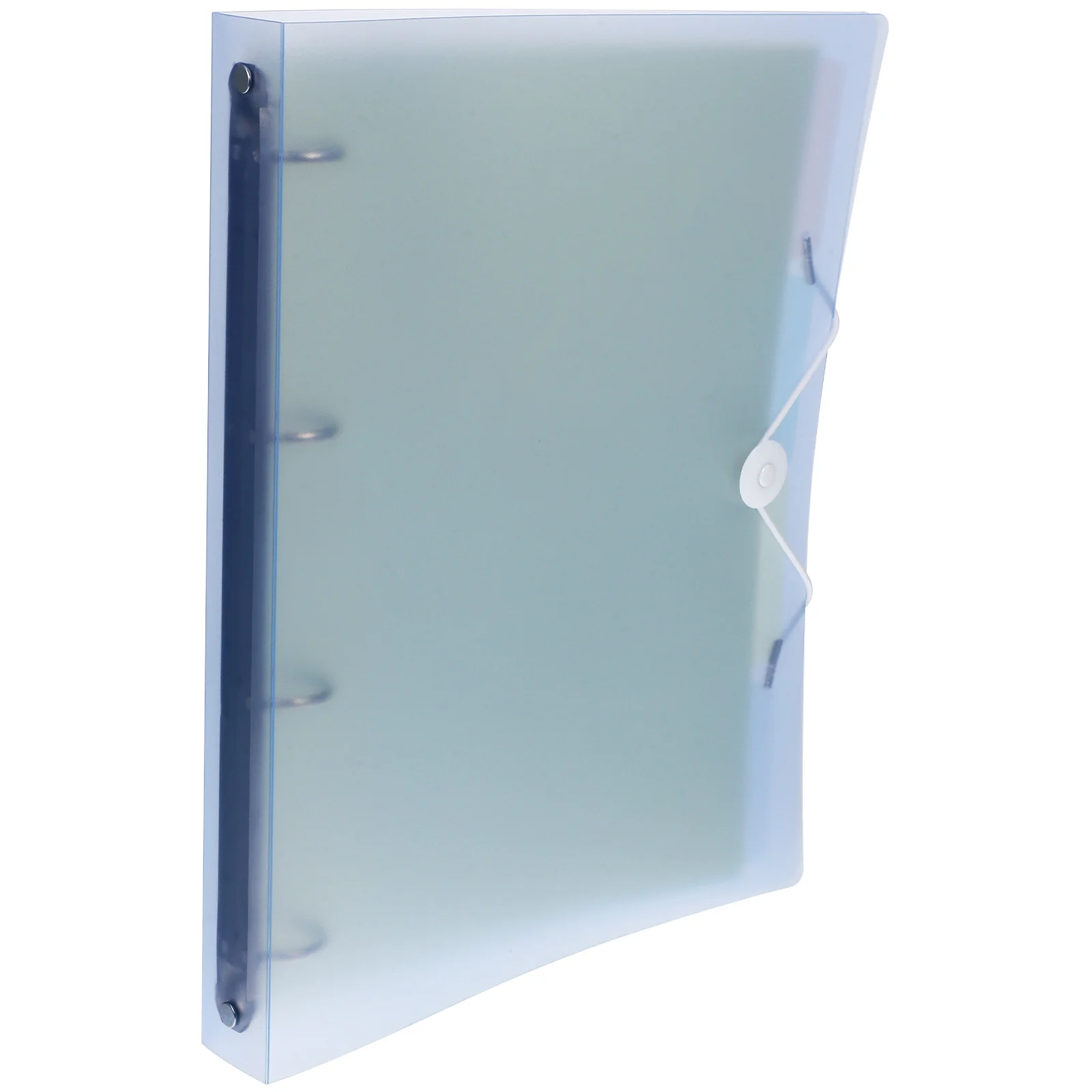 

Stylish 4-Ring File Binder Cover Heavy Duty Plastic Notebook Shell for Organizing Documents Handbooks Planners Scrapbooks