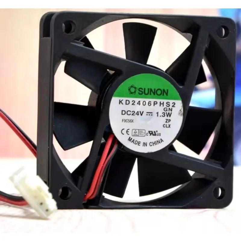 New Cooler Fan for SUNON KD2406PHS2 24V 1.3W 6015 Double Ball Ultra Quiet Inverter Fan 60x60x15mm