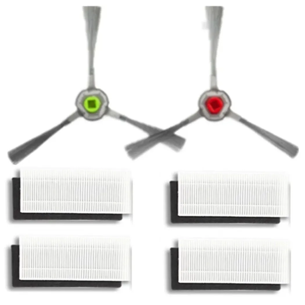 Набор боковых щеток для пылесоса K600 K700, фильтр для робота-пылесоса, 4 фильтра, 2 Основные щетки, аксессуары для пылесоса