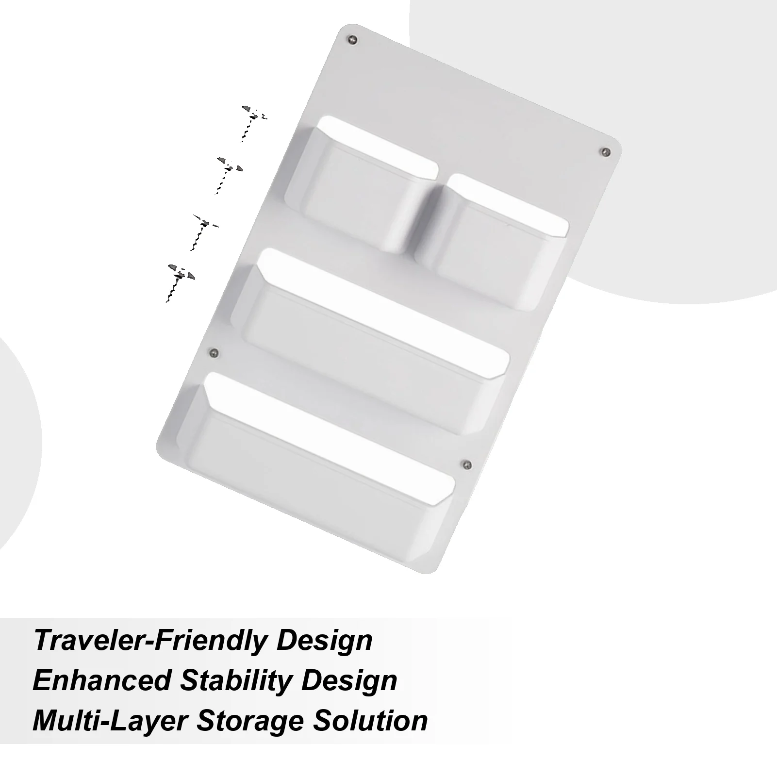 

RV Door Storage Box Waterproof Display Organizer With Screws RV Must Haves Modern Storage Box For Boat Motorhome Trailer Toilet