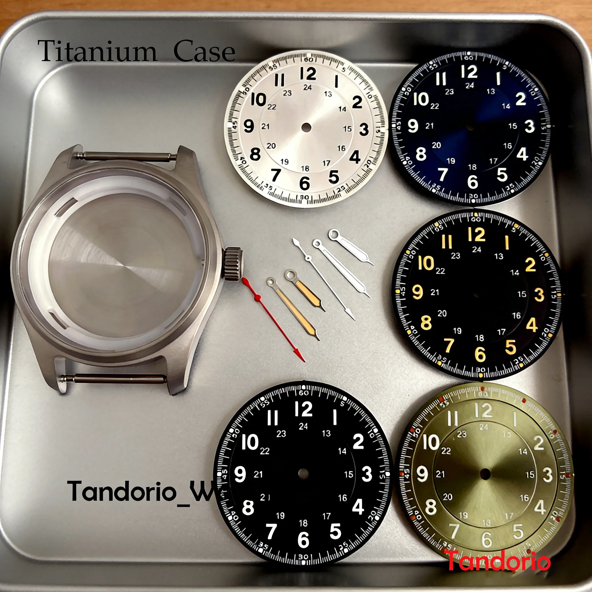 

Титановый корпус для часов Pilot 39 мм с набором циферблатов 33,5 мм подходит для NH35 Miyota 8215 ETA2824 PT5000, сапфировое стекло, водонепроницаемый корпус 20 АТМ