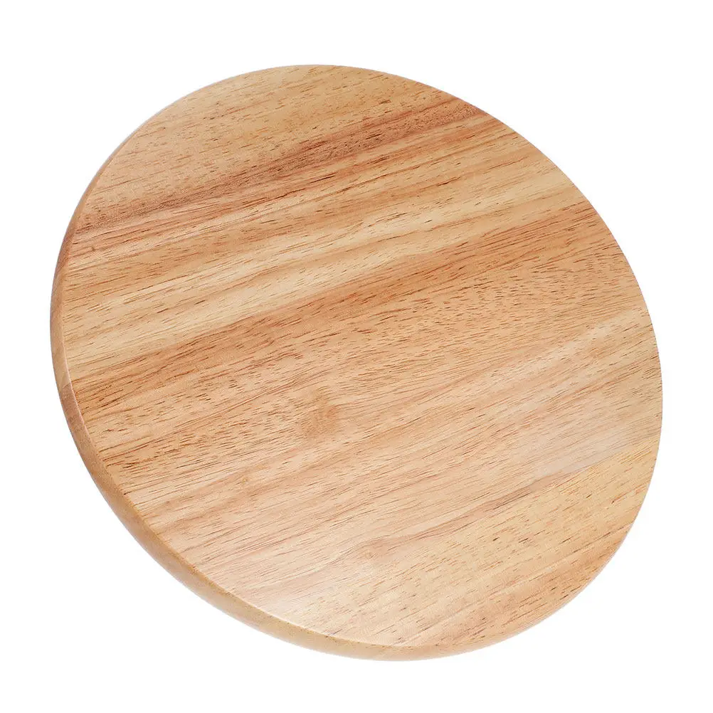 Solid Wood Stool Seat Replacement Round 35Cm Smooth Ergonomic Bar Stool Top for Restaurant Home Cafe Canteen Supply