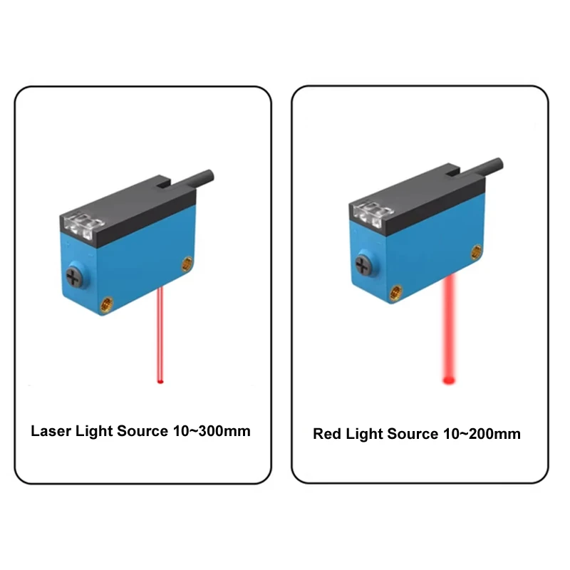 B.G.S Photoelectric Switch Sensor Red Light Source And Laser Light Source Diffuse Type NPN Outputs