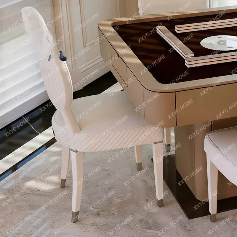 Chess and card table and chair set Homestay lobby Hotel model room atmosphere Home entertainment table and chair combination
