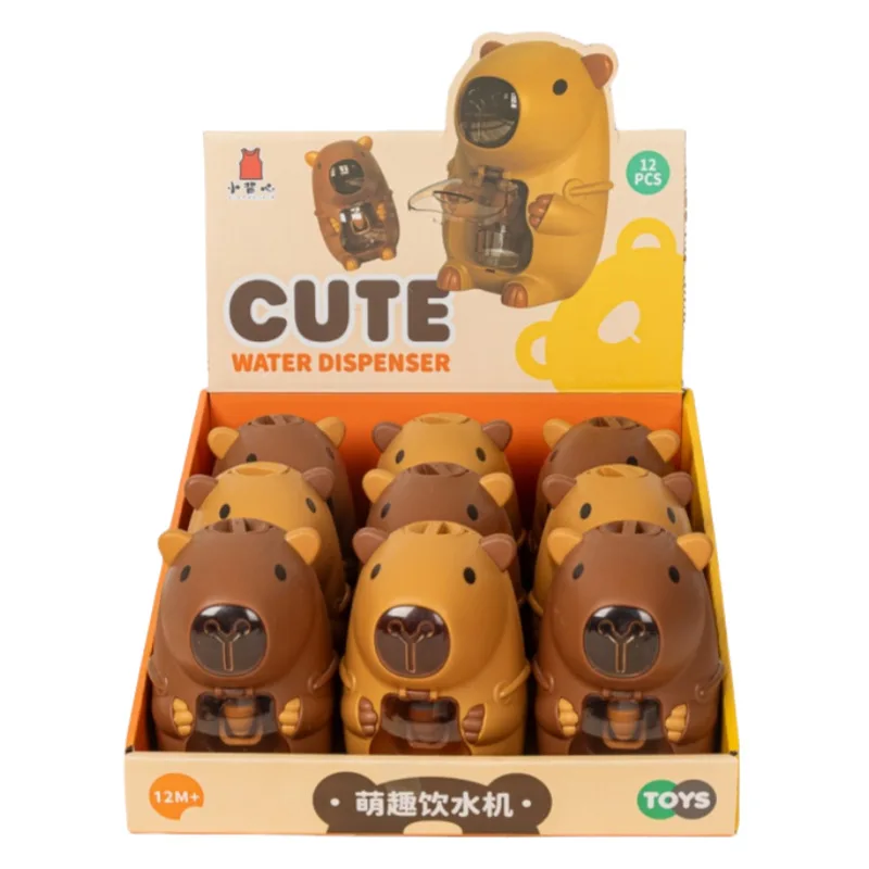 Kids Mini Water Dispenser Toy Cute Water Juice Milk Drinking Fountain Simulation Cartoon Kitchen Toys for Boys Girls Gift