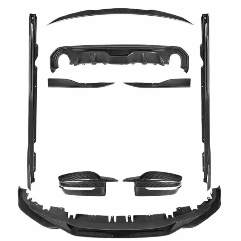 

Подходит для BMW новой серии 4 i4 G26, небольшой комплект кузова из модифицированного углеродного волокна, передняя губа, боковые юбки, задний спойлер для губ