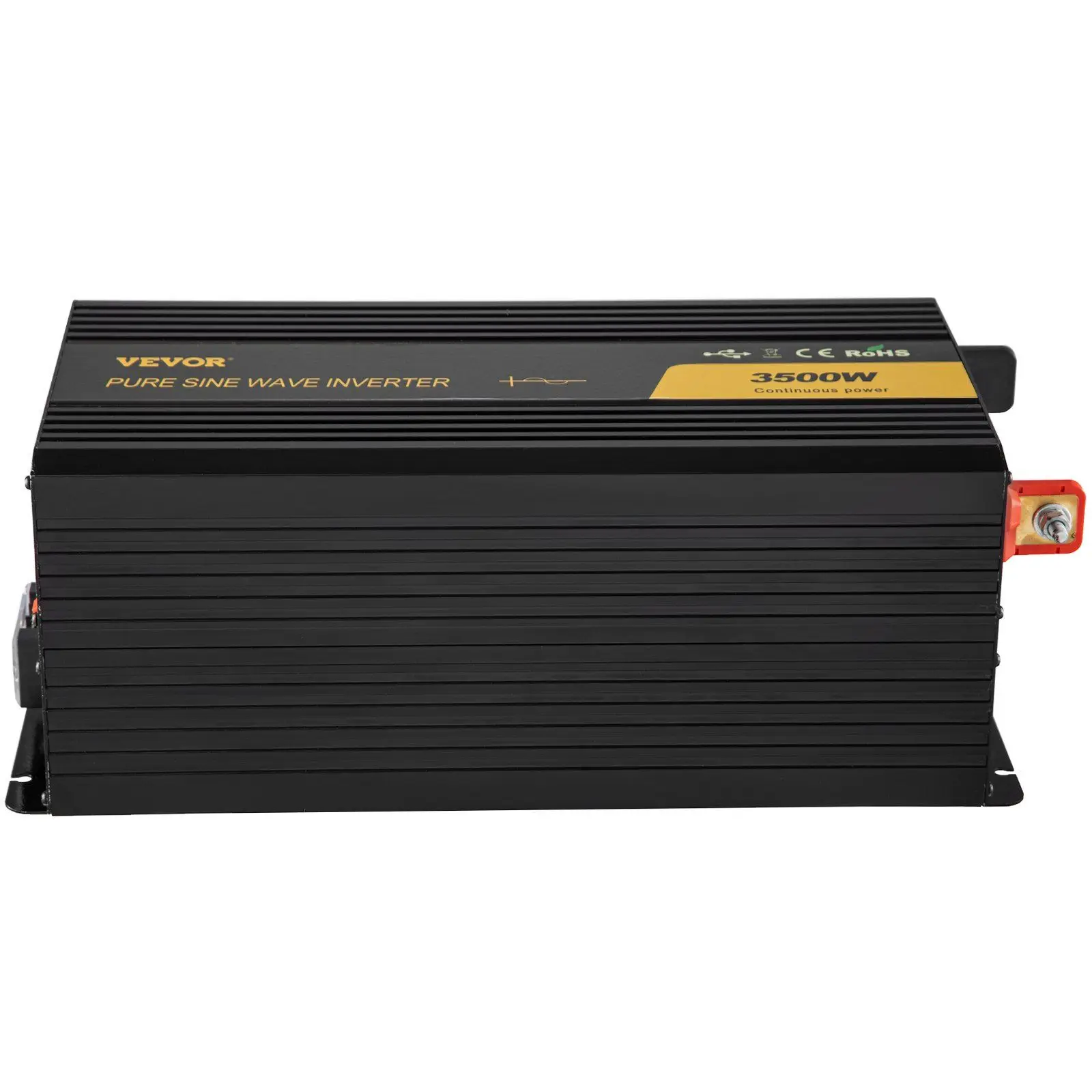 

3500W Pure Sine Wave Inverter 12V to 120V with USB LCD Remote and GFCI Protected AC Outlets for RV Solar Camping