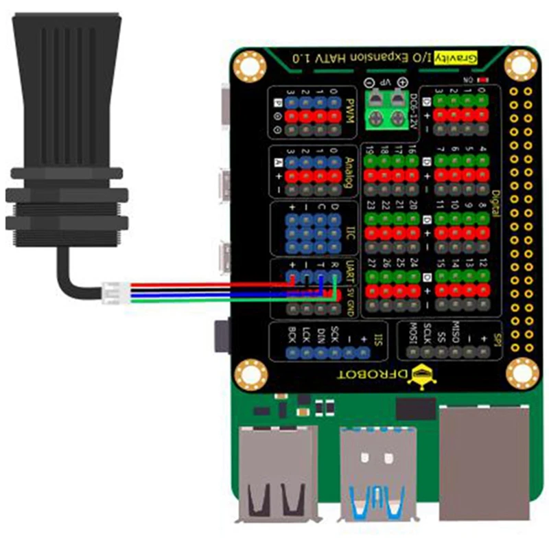 1 Uds. Sensor impermeable de alta precisión penetración Smog polvo rango más amplio 7,5 M Sensor para Sensor Arduino (UART)