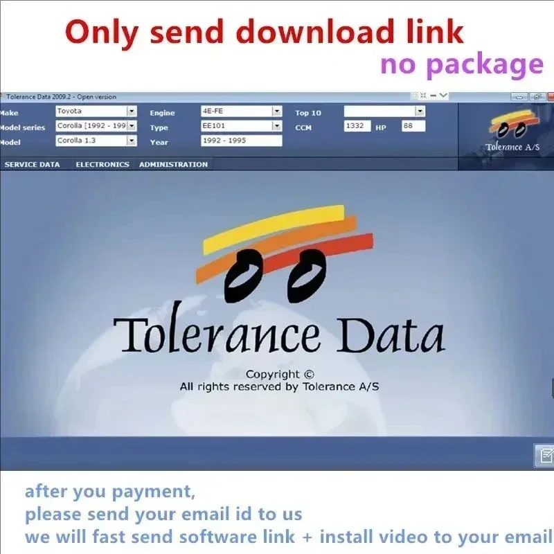 Hot 2025 Car Software Tolerance Data 2009.2 Auto Repair Program Data with Free Keygen Install Video Guide Car Repair Software