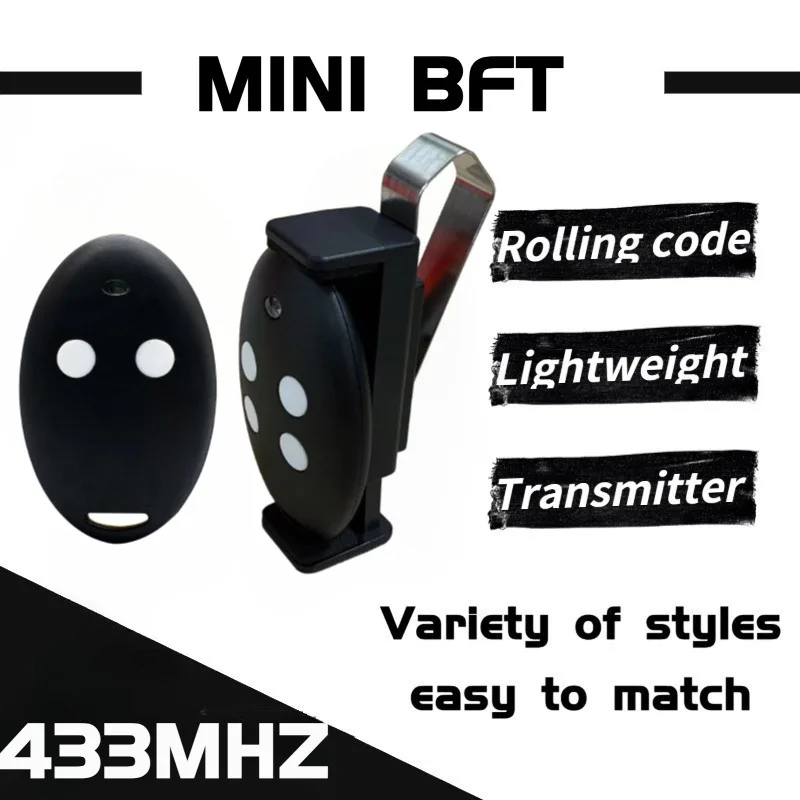 

BFT Remote Control MITTO 2 4 KLEIO B RCA 02 04 TRC1 TRC2 TRC4 Garage Door Opener 433.92MHz Transmitter