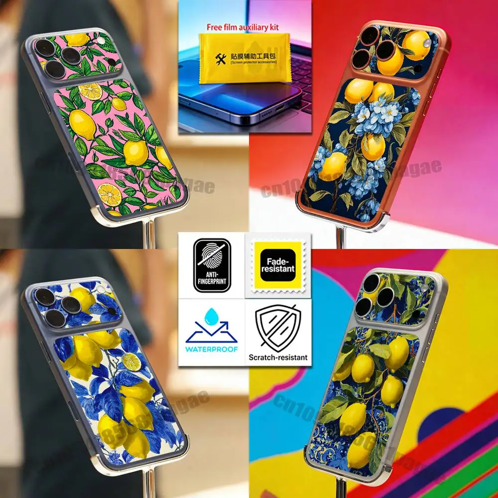 

For Lemon Digital Oil Painting Beauty Lemons iPhone 17 Pro Max Phone Back Film Decal Skin Wrap Protective Sticker Full Cover