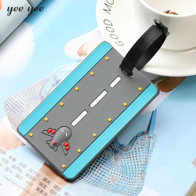 Luggage Tags Anti Theft PVC Plane Letters Baggage Name Tag Suitcase Work ID Address Labels Holder Travel The World Accessories