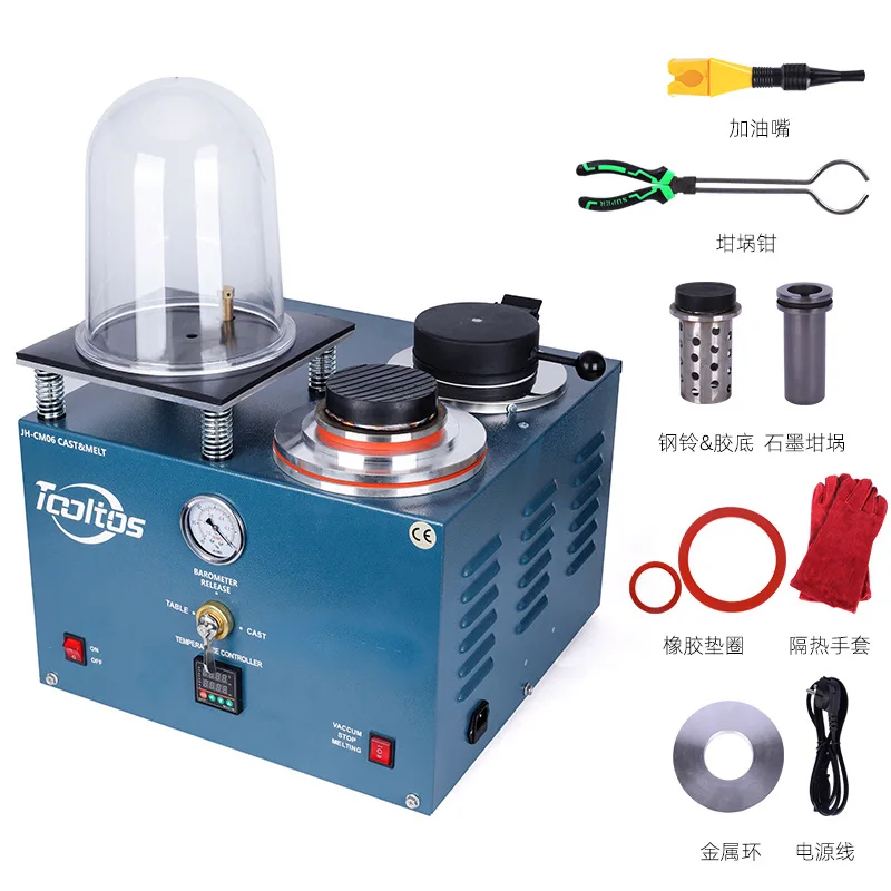 Three-in-one casting machine Melting gold casting machine All-in-one machine Gypsum pouring mold Vacuum suction cable Gold tools