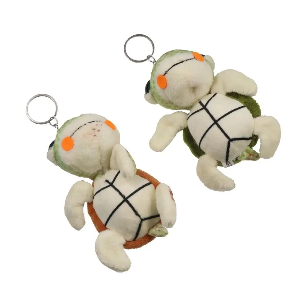 Porte-clés en peluche pour enfants, breloque pour sac à dos, tortue en peluche, tortue en peluche douce, pendentif beurre, jouets porte-clés, Ins 10cm