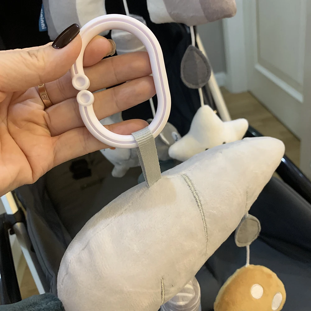 Baby Toys 0 12 Months Plush Animals Rattles for Baby Portable Hanging Crib Car Seat Stroller Toys Sensory Toys for Newborn Gifts