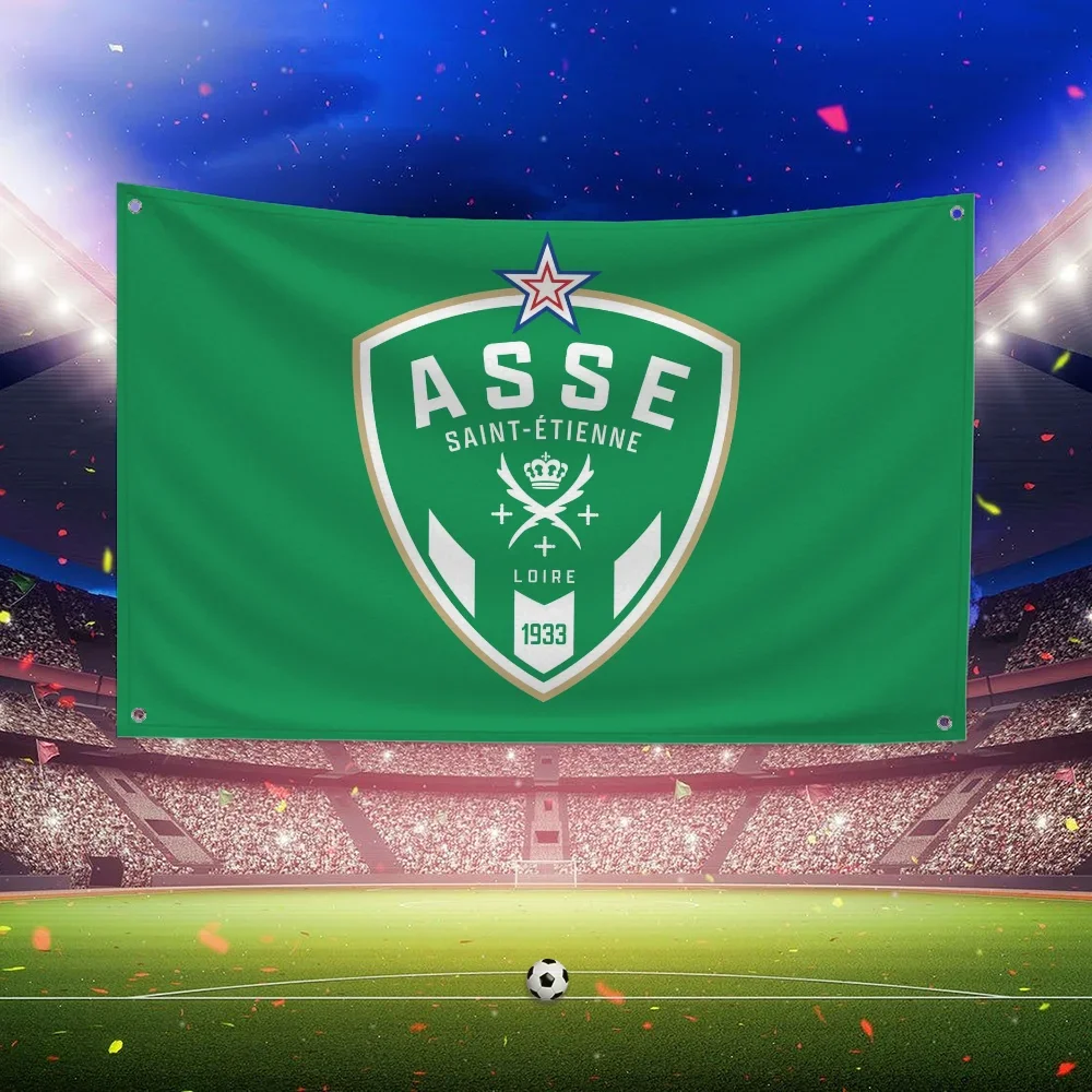 Soccer Fan Green Banner Polyester Outdoor Garage Wall Decor Sports Room Enhance spatial aesthetics Simple Installation non-toxic