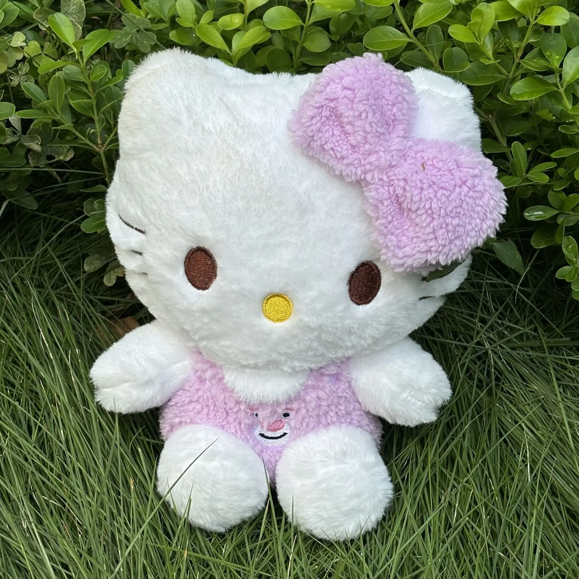 23cm kawaii olá kitty boneca de pelúcia anime animais de pelúcia brinquedos dos desenhos animados kitty gato decorações do quarto acessórios presente aniversário