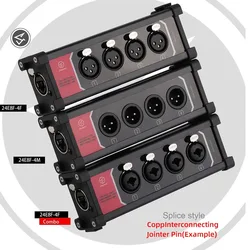 4 Channel 3 Pin Multi Network XLR Cable for Stage Sound Lighting and Recording Studio Male and Female To RJ45 Ethercon NE8F-4M
