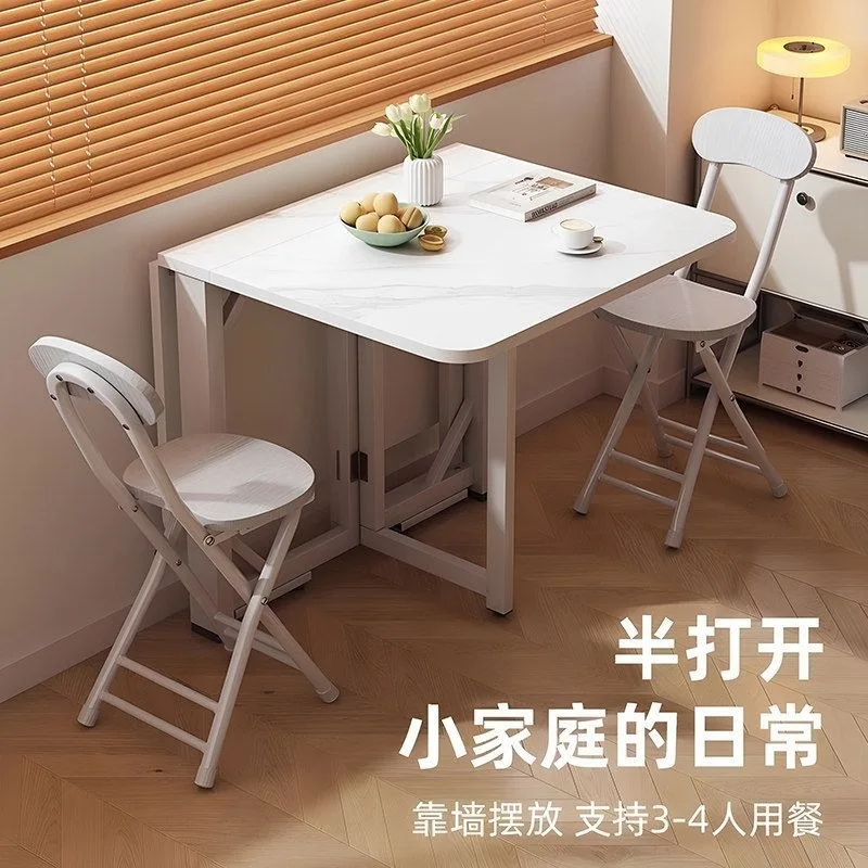 Stackable dining table Small apartment household table Free installation