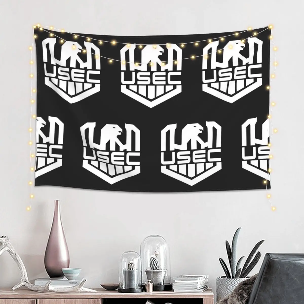 Escape From Tarkov BEAR USEC Tapestry Art Wall Hanging Aesthetic Home Decoration Tapestries for Living Room Bedroom Dorm Room