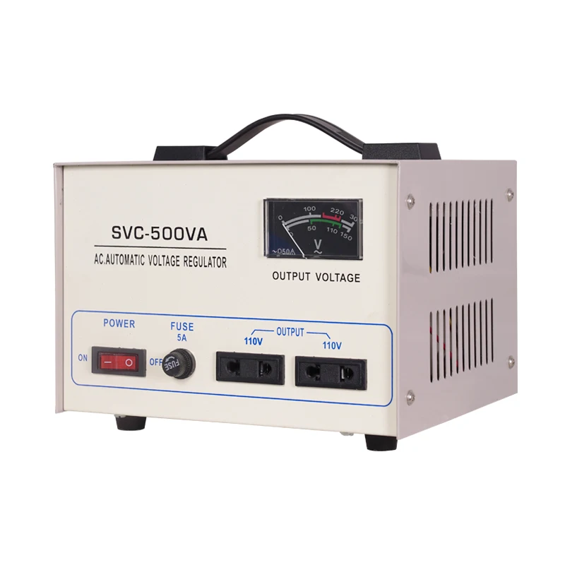 Custom Mexico South America SVC-500W Voltage Stabilizer 110V Automatic Stabilizers 100% Copper TV Refrigerator