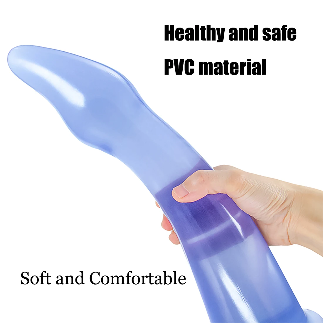 Oversized Anal Plug Dildos Stimulate Anus Vagina Long Butt Plug Masturbator Soft Penis Anal Dilator Sex Toys for Women and Men