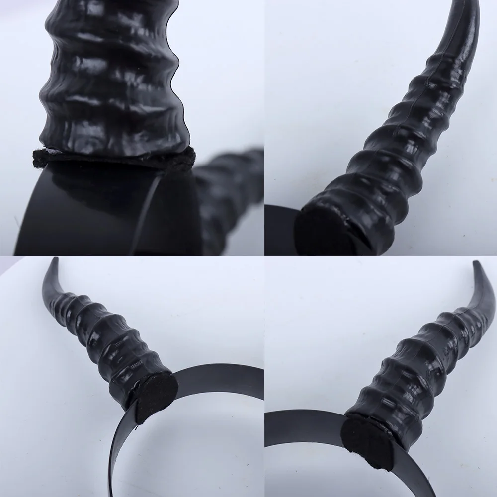 Teufel Schaf Horn Kopfschmuck Cosplay Mädchen Jungen Gothic Tier Antilope Kopfbedeckung Halloween Karneval Party Purim Kostüm Geschenke