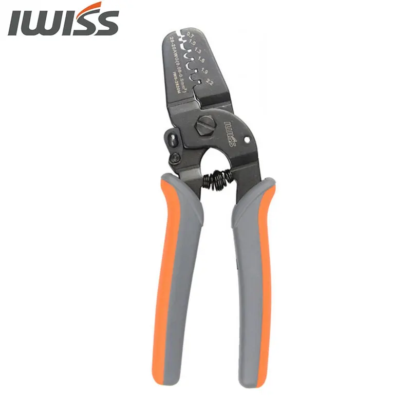 IWS-2820 Crimper Plier IWISS Mini Micro Open Barrel Crimping Tools for AWG28-20 JAM Molex Tyco JST2.54 Terminals and Connectors