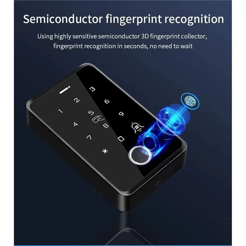[NEW!A25P】 RFID 125Khz 13.56Mhz Fingerprint Access Control Keyboard Tuya APP Enabled Intelligent Control Support