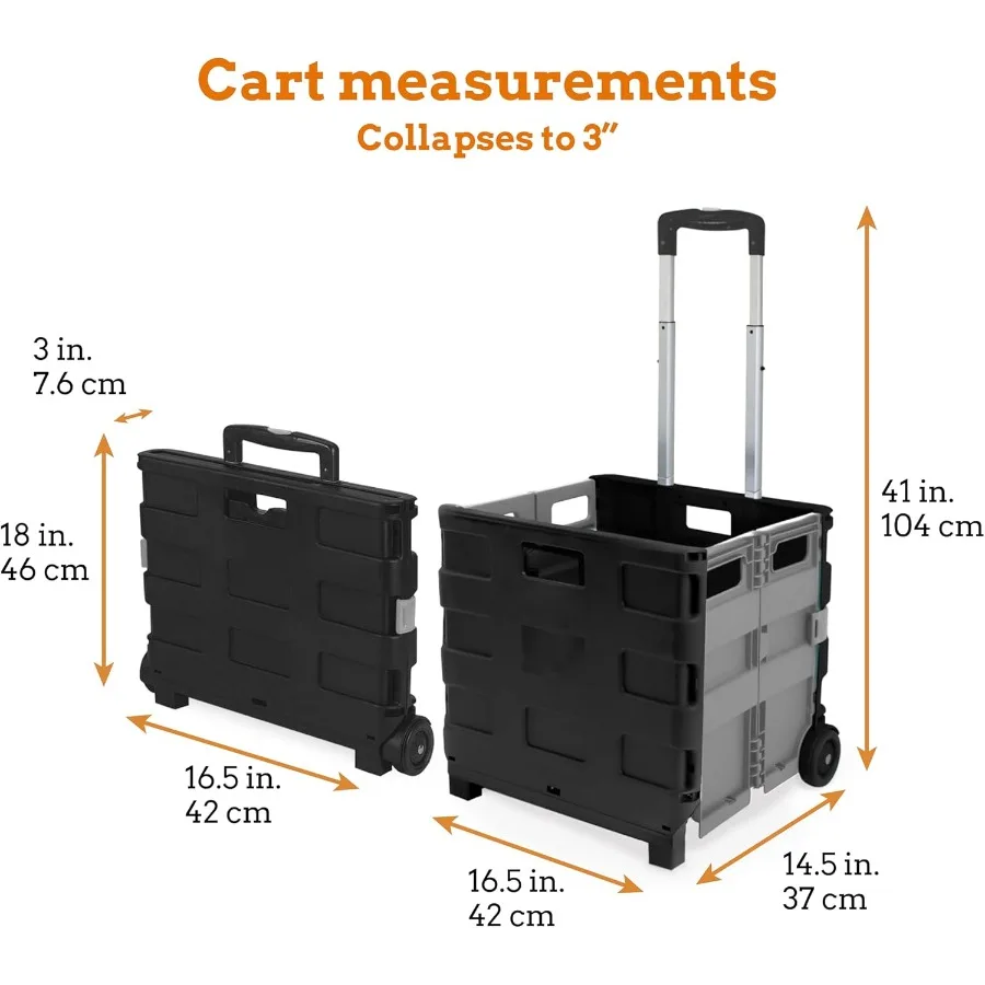 حزمة تخزين قابلة للطي رفيعة للغاية مع مقبض تلسكوبي للاستخدام المنزلي والحديقة والمكتب والمدرسة