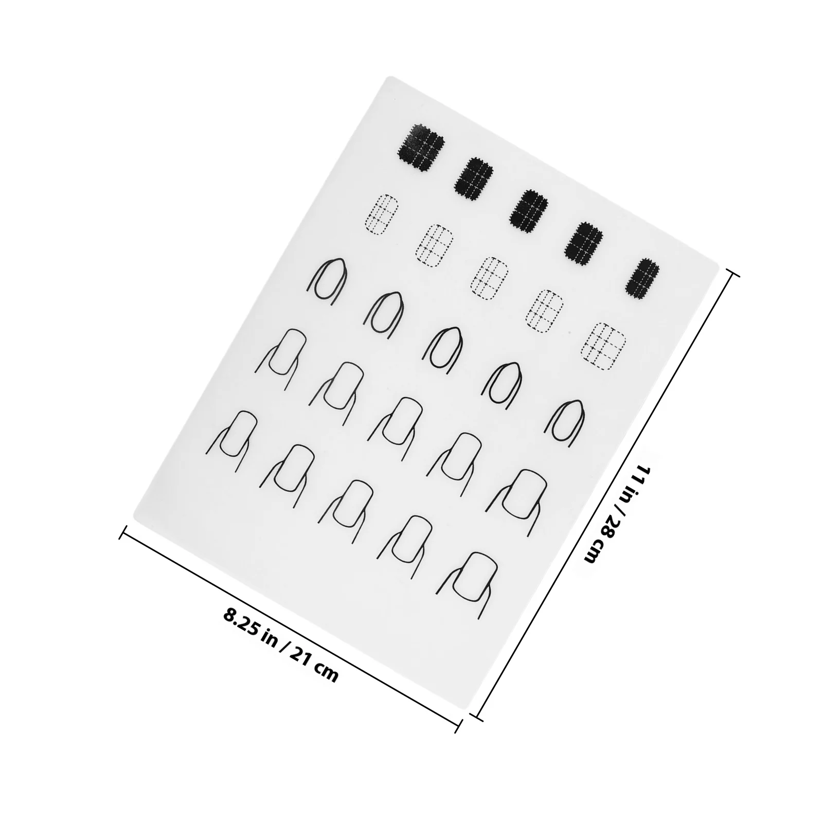 Alfombrilla de Silicona para Manicura, Almohadilla de Impresión para Colorear Uñas, Fácil de Transportar, Plegable, Lavable, Reutilizable para Prácticas de Arte de Uñas