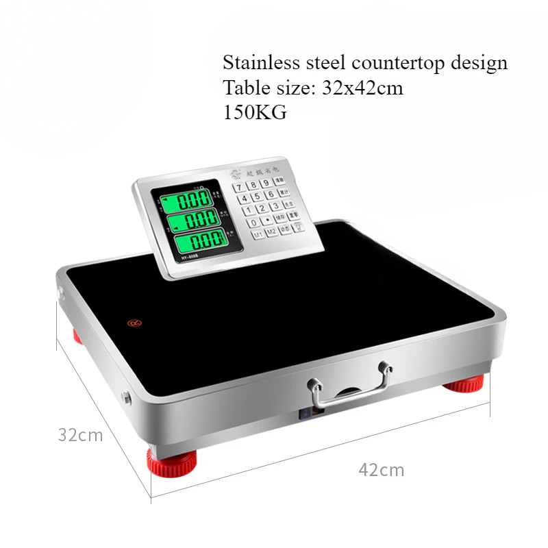 

Commercial Wireless Scale 150kg Electronic Scale 300kg Handheld Separable Platform Scale 600kg