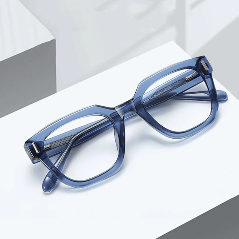 KOCOLIOR 2025 High Quality Acetate Fiber Anti Blue Light Reading Glasses for Men and Women Retro Square Frame Presbyopia Glasses