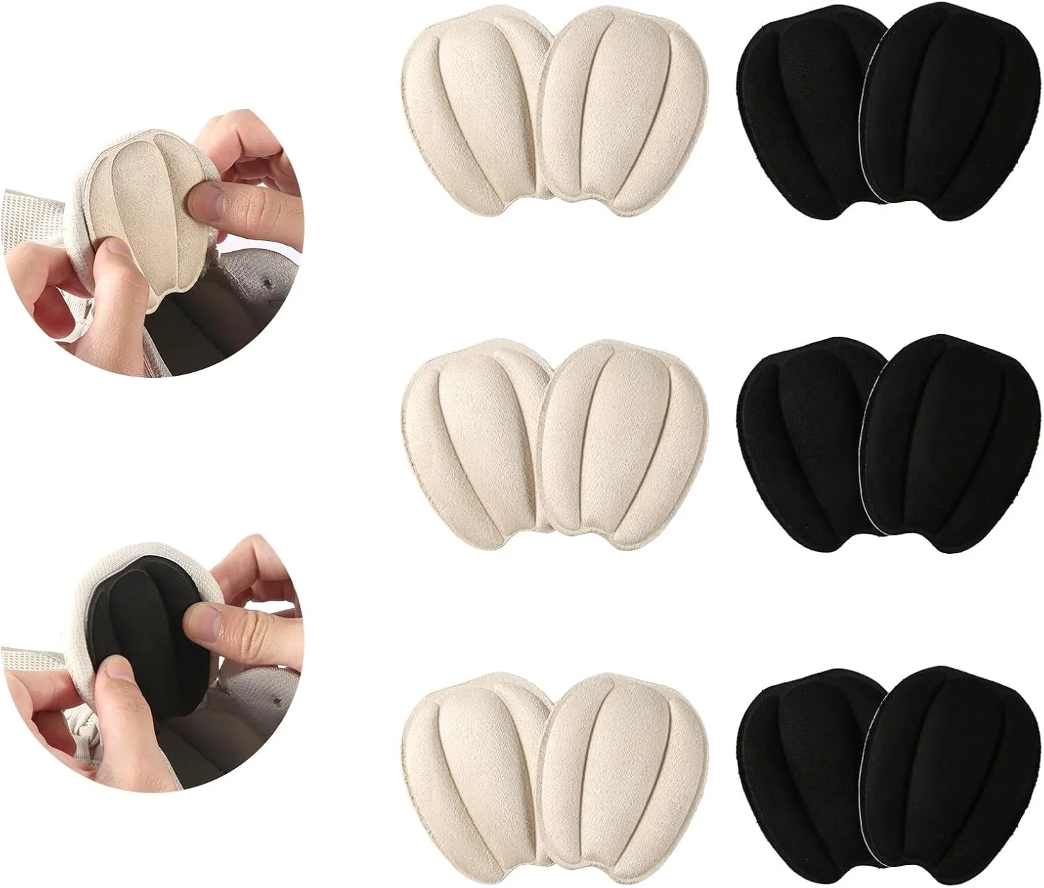 New Backs Tongue Sticker Insoles for Shoes Heels Protector Adjust Size Adhesive Non-slip Forefoot Shoe Pads Foot Care Inserts