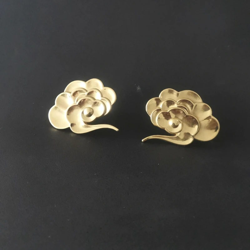 Bronze cloud-shaped drawer handle for household wardrobes handles for Chinese-style storage cabinets door handles for wardrobes
