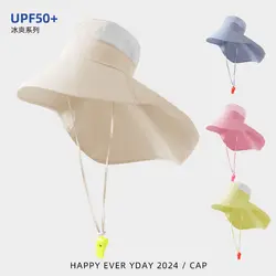 Baby Fisherman Hat Summer Quick Dry Sun Visor Hat for Boys and Girls Cartoon Children's Sunshade Cap Large Brim Hats