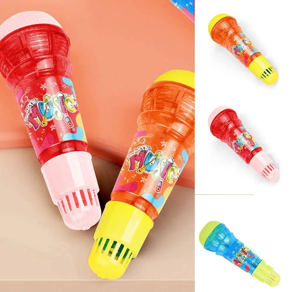 Plastic Kids Echo Microphone Large Size Physical Echo Singing Song Toy Multicolor Wireless Music Instrument Toys