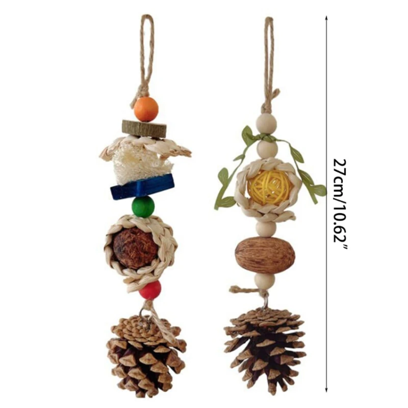 Bird Chewing Toy Funny Cotton Rope Parrot Toy Bite Resistant Bird Tearing Toy Cockatiels Training Toy