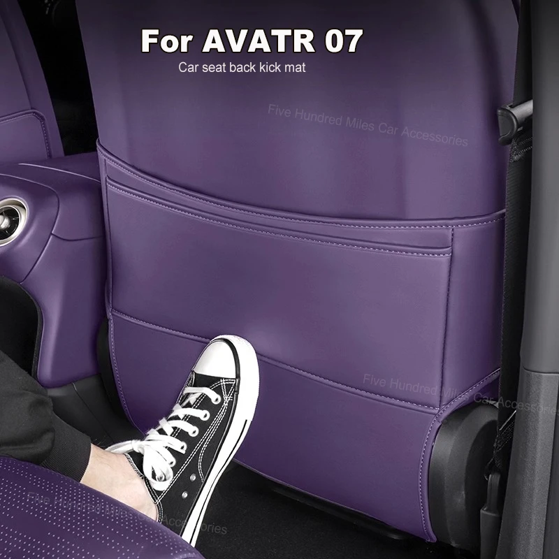 

for Avita 07 2026 Seat Rear Anti-kick Pad Backrest Door Protective Mat Seat Back Kick Protector Car Interior Accessories