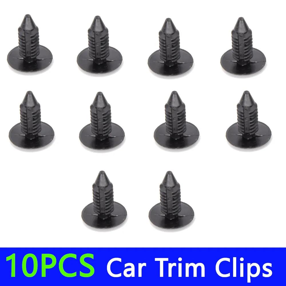 6mm 8mm Hole 20/10Pcs Plastic Auto Fasteners Rivets Clips Car Bumper Door Panel Fender Universal for All Cars Screw Rivet Clamp