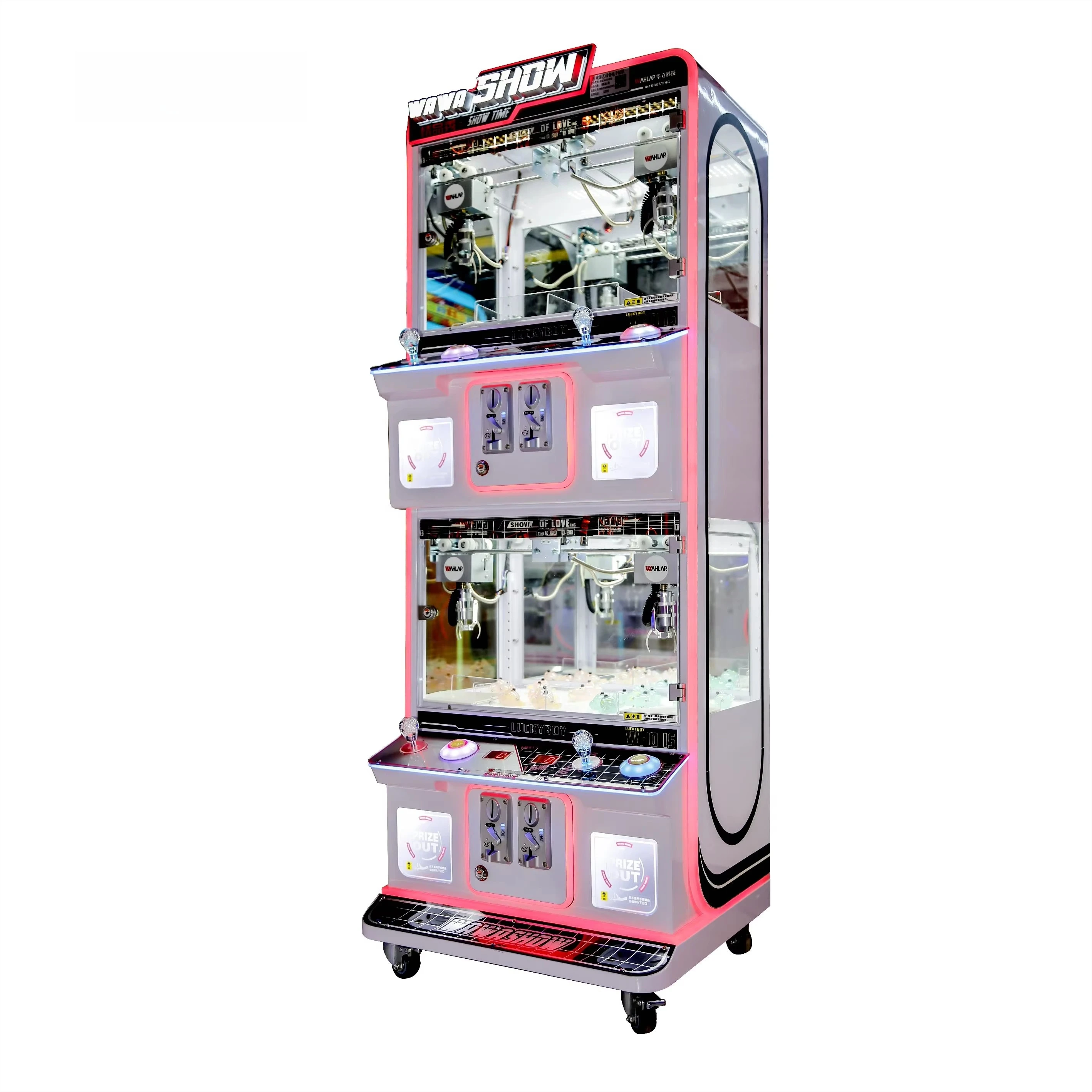 ZLJ Modern Fashion Mini Claw Machine Push Coin Machine Doll Crane