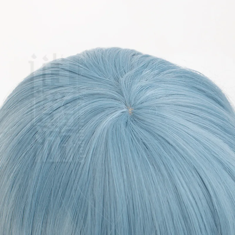 Puella Magi Madoka Magica Sayaka Miki Cosplay Pruik Kort Blauw Haar Natuurlijke Hoofdhuid Top Hittebestendige Synthetische Vezel Anime Pruik