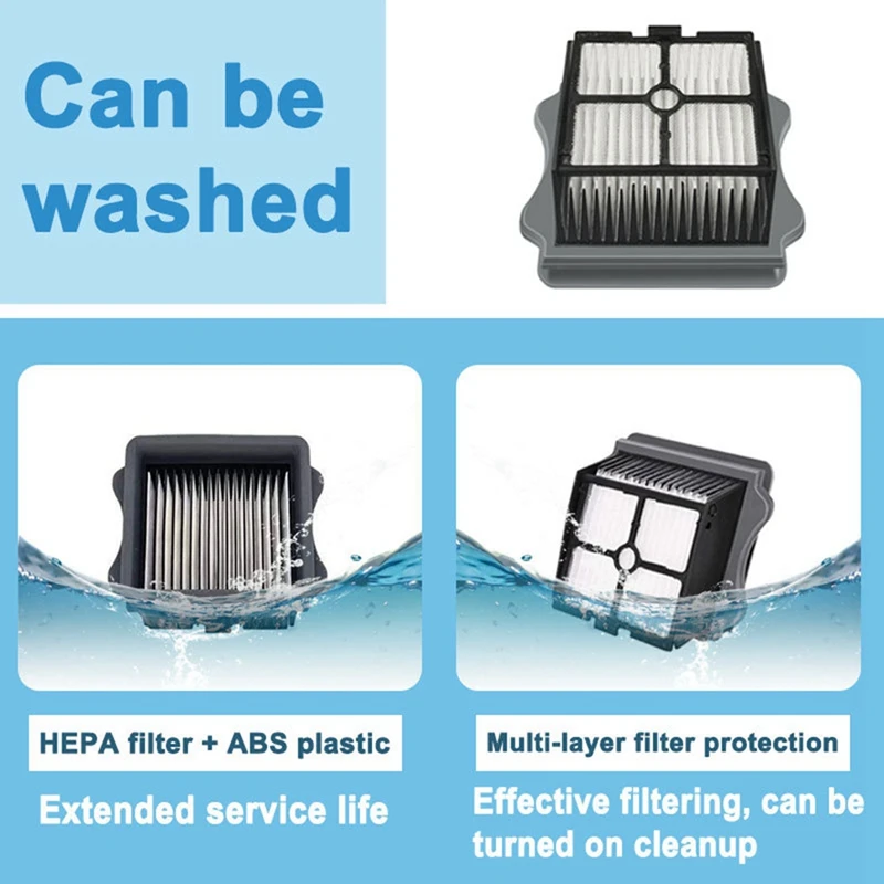 قطع غيار الفرشاة والفلتر مناسبة لقطع غيار المكنسة الكهربائية الرطبة/الجافة Tineco Ifloor 3 والأرضية ONE S3