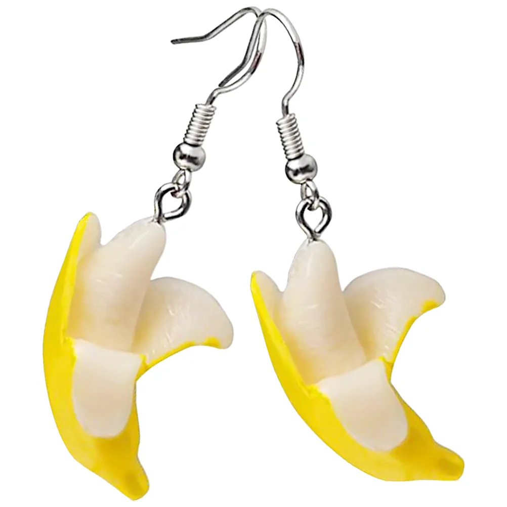 Banana Fruit Earrings for Women Lover Gifts Drop The Dangling Women's Clothing Miss