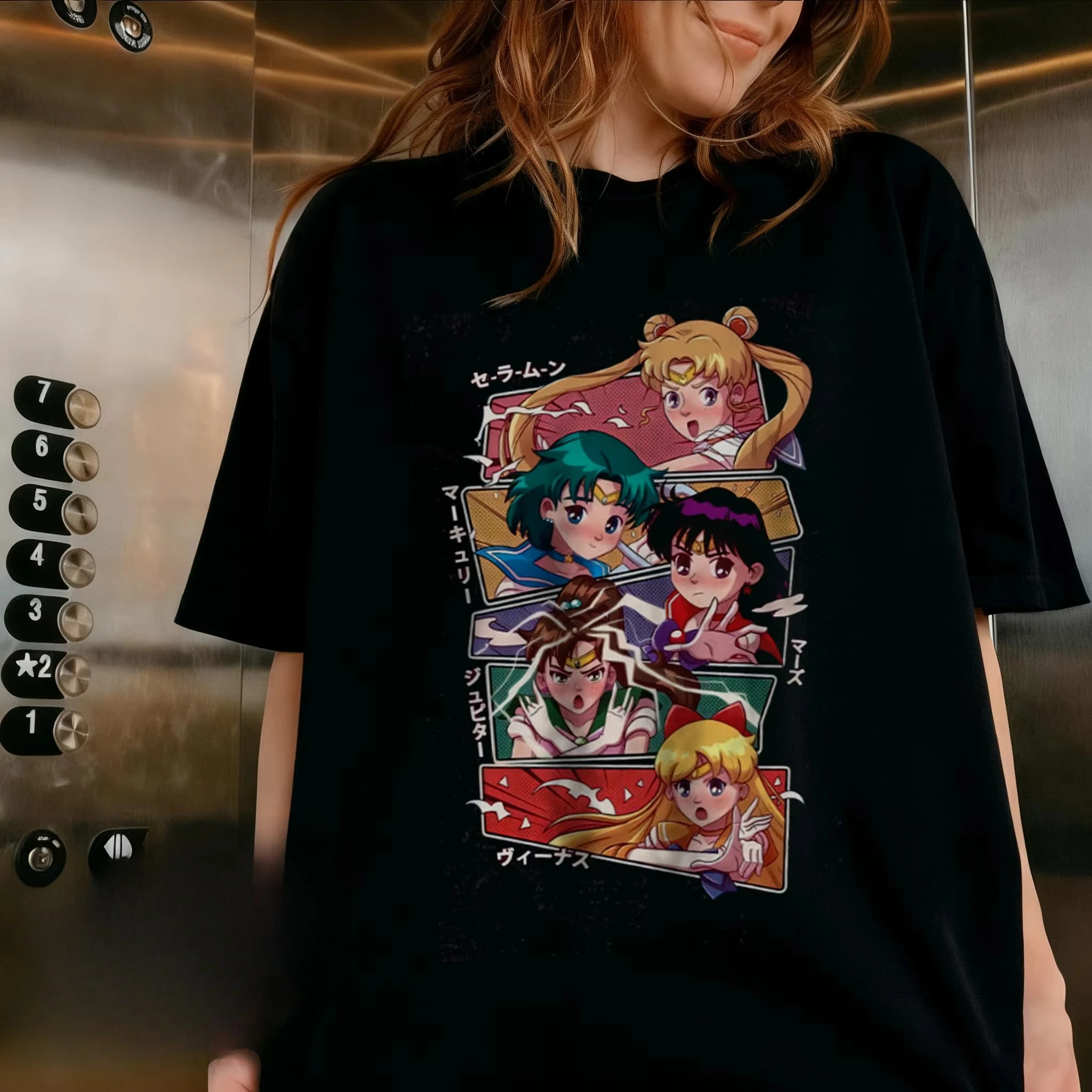 Sailor Moon Retro 90s Anime Graphic T Shirt 2026 Summer Men Women