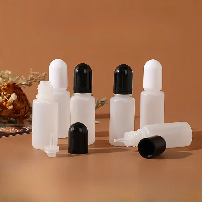 50/100pcs 5/10/15/20ml Plastic Pointed Bottle Milliliter Colorant Pigment Droplet Oil Separation E-liquid Extrusion Bottles