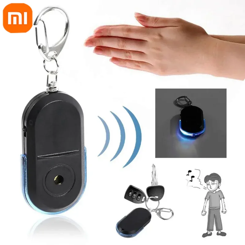 Xiaomi Draadloos Anti-verloren Alarm Key Finder Locator Sleutelhanger Fluitje Geluid Met LED Licht Mini Anti Verloren Voor Huisdier ouderen Sleutel